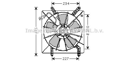 AVA QUALITY COOLING Вентилятор, охлаждение двигателя HD7510